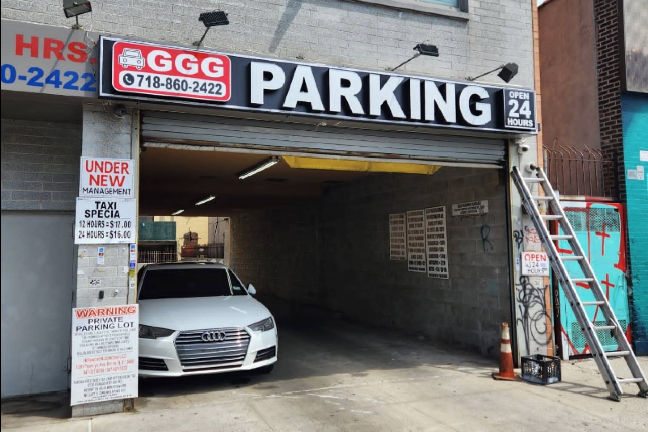 GGG Parking garage entrance, one of 5 NYC locations